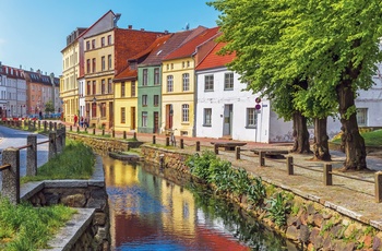 Wismar i Mecklenburg i Tyskland