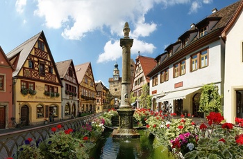 Rothenburg ob der Tauber i Sydtyskland