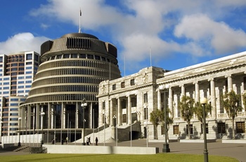 The Beehive, Parlamentet i Wellington, New Zealand
