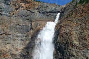 Vandfald i Yoho National Park, British Columbia i Canada