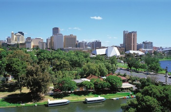 Udsigt over Adelaide i Australien