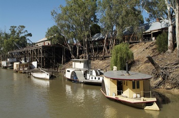 Riverboats på Murray-floden i Australien