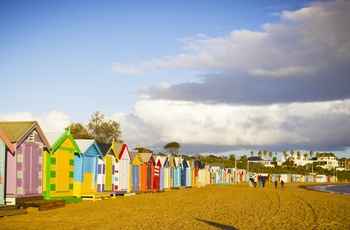 Brighton Beach nær Melbourne