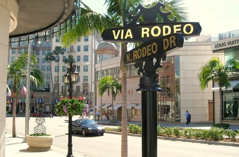 Rodeo Drive med de fancy butikker, Los Angeles