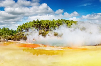 Rotorua på nordøen i New Zealand