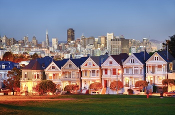 Victorianske huse i San Francisco