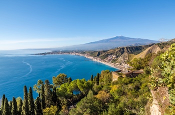 Etna, Taormina på Sicilien, Italien