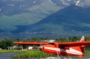 Vandflyver på Lake Hood, Alaska