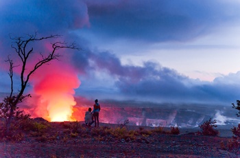 Aktiv vulkan i Hawaii Big Volcanoes National Park - USA