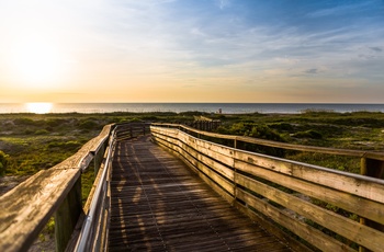 Burney Park Beach på Amelia Island, Florida