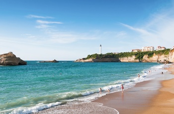 Sandstrand tæt på Biarritz