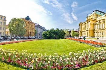 Theatre Square i Zagreb, Kroatien