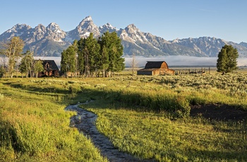 Moulton Barn i Grand Teton National Park, Wyoming i USA