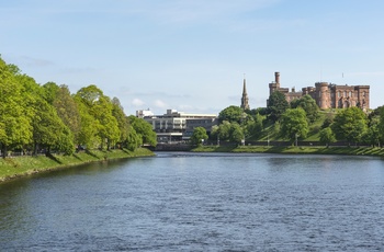 Inverness Castle ved River Ness Skotland