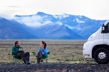 Autocamper i Island - tid til en pause og en varm kop kaffe