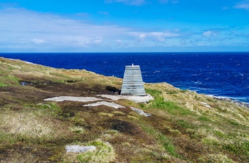 Knivskjellodden ved Nordkap - varde for enden af vandreruten