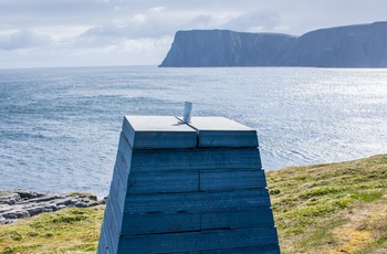 Knivskjellodden ved Nordkap - markering af det nordligste punkt