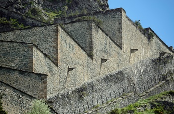 Den overdækkede trappe på Fenestrelle-fortet