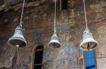 Vardzia, huleby og detaljer fra klosteret i Georgien