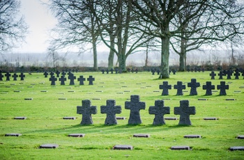 Den tyske krigskirkegård i Normandiet