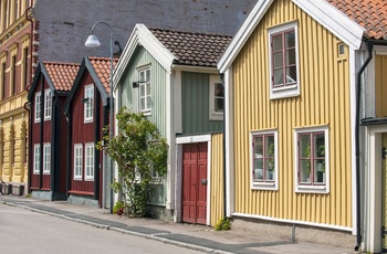 Gamle træhuse i Kalmar, Sverige