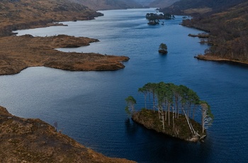 Øen Eilean na Moine i Loch Eilt - kendt fra Harry Potter