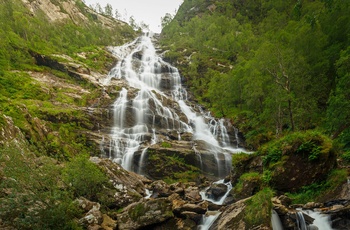 Steall Waterfall, Glen Nevis nær Fort William i Skotland