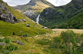 Steall Waterfall, Glen Nevis nær Fort William i Skotland