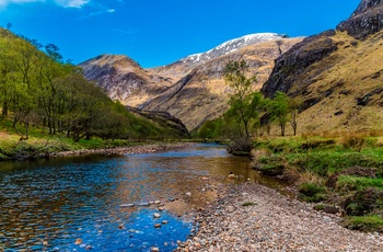 Steall Waterfall, Glen Nevis nær Fort William i Skotland