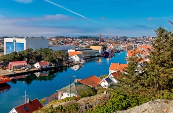 Indsejlingen i Skudeneshavn i Norge