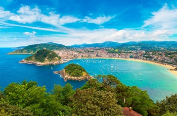 San Sebastian i Baskerlandet i det nordlige Spanien - lidt af en perle