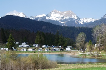 Autocamper i Tyskland - campingplads i de sydtyske Alper