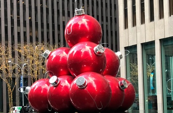 Jul i New York City - Rockefeller Centre julekugler