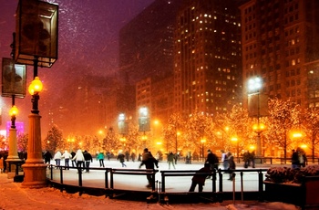 Jul i New York City - skøjteløb