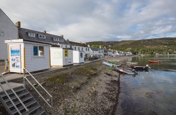 Salgskiosker i Ullapool, Skotland