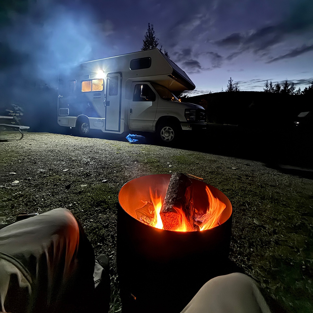 Martin i Canada i autocamper 