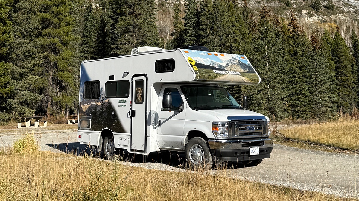 Martin i Canada i autocamper 