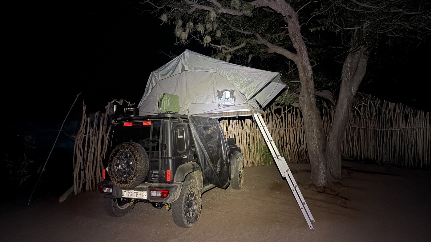 Overnatning i tagtelt Namibia